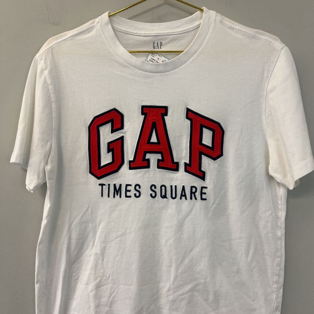 Gap White Gap Times Square Short Sleeve Tee Medium