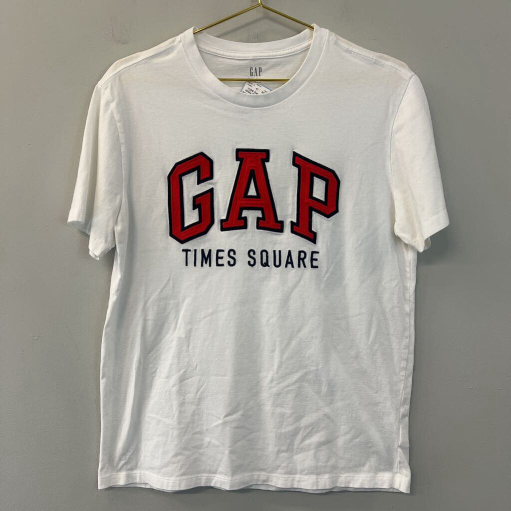 Gap White Gap Times Square Short Sleeve Tee Medium