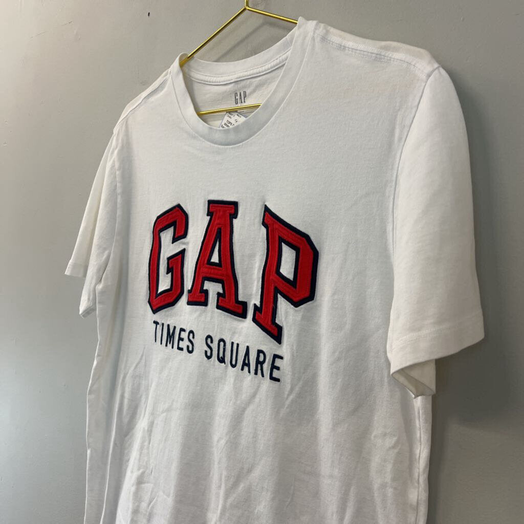 Gap White Gap Times Square Short Sleeve Tee Medium