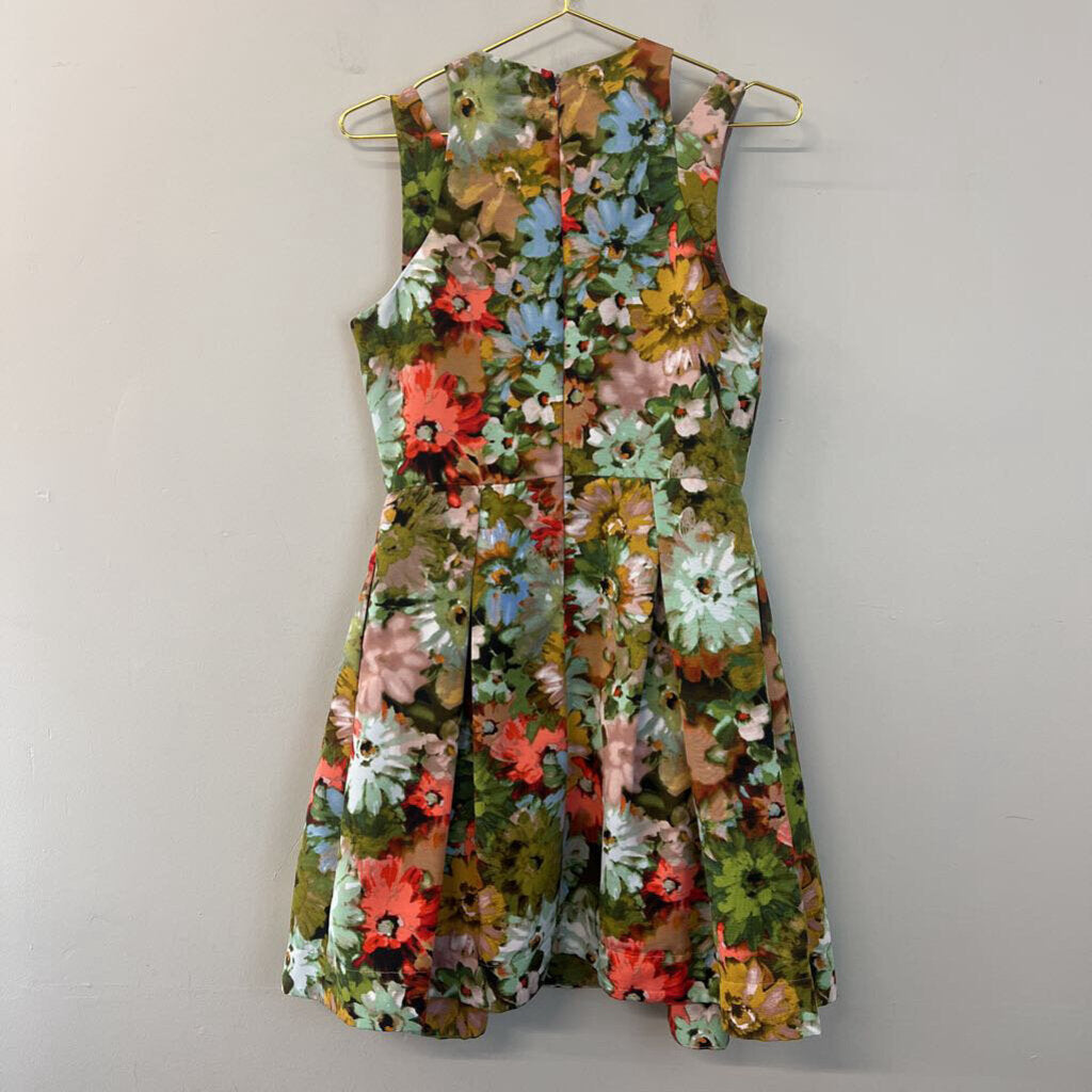 Taylor Multi Color Floral Sleeveless Dress 4