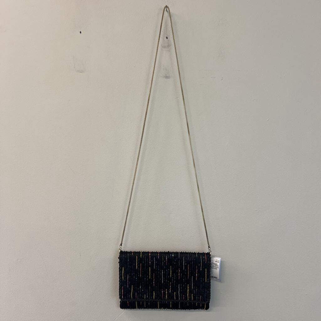 Regale Black/ Multi Beaded Small Purse