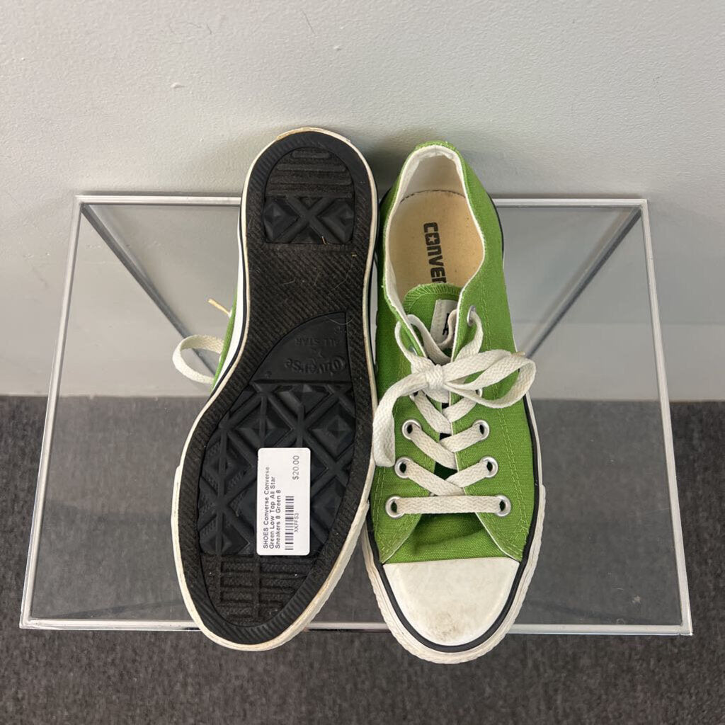 Converse Green Low Top All Star Sneakers 8