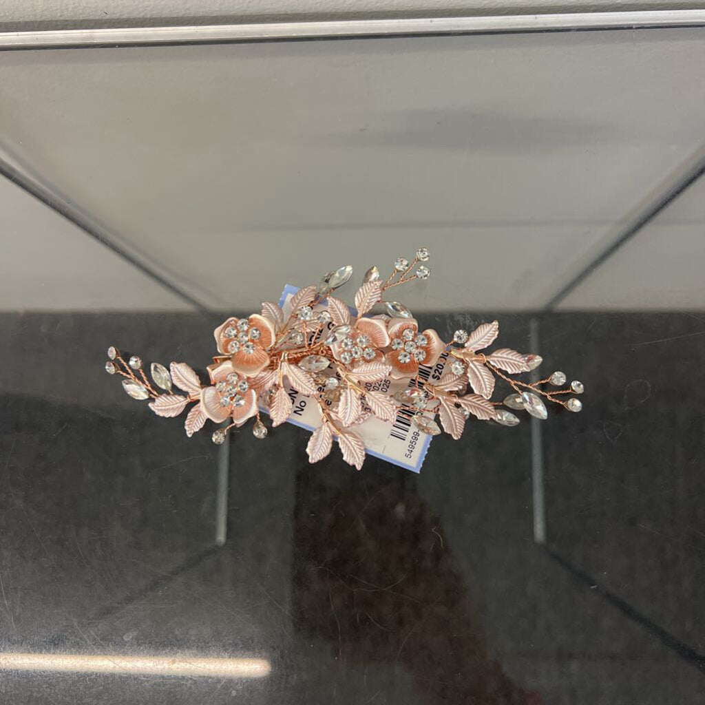 Rose Gold Leaf/ Flower Headpiece