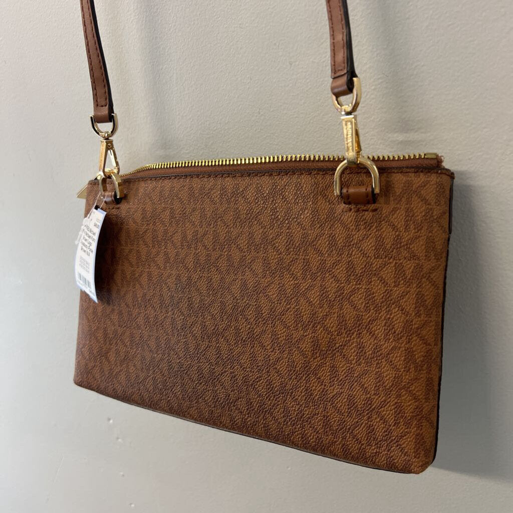 Michael Kors Brown Logo Crossbody Purse