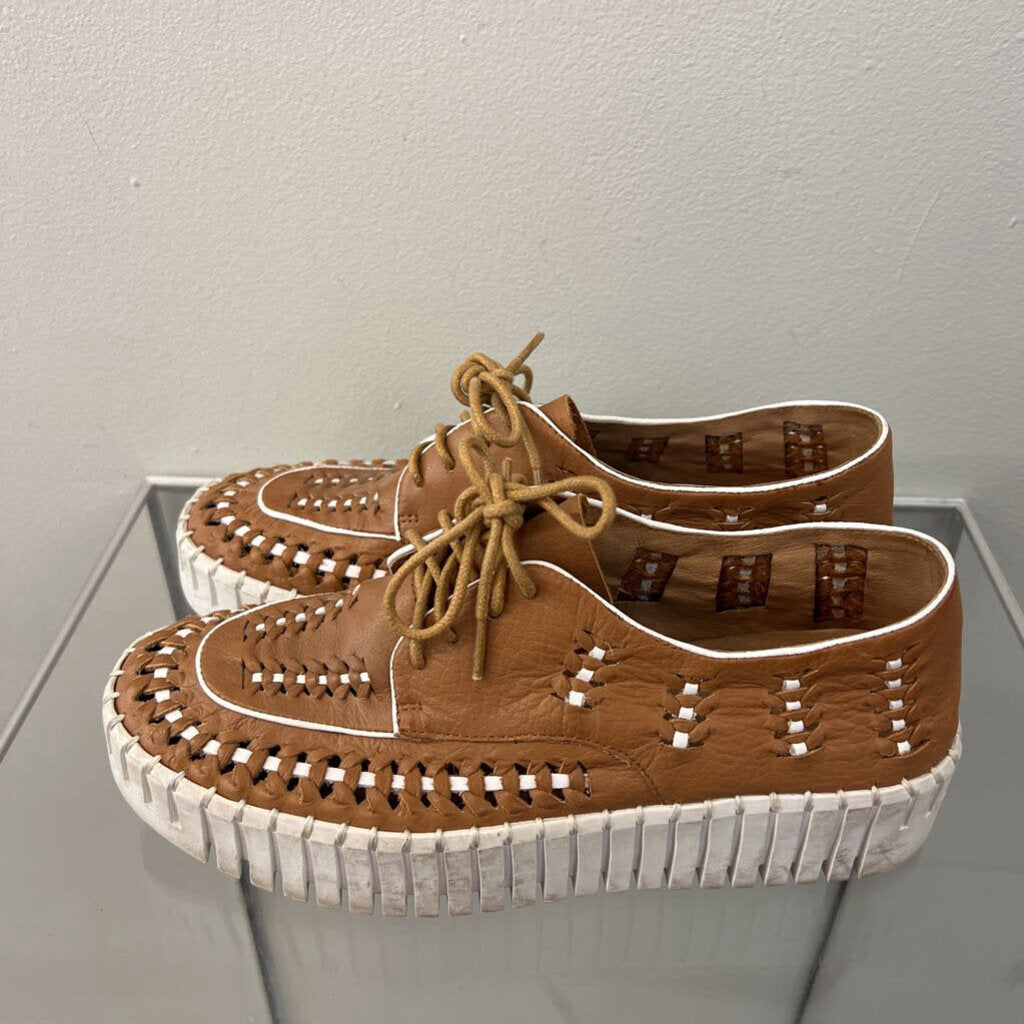Silent D Brown Brodies Platform Sneaker Shoes 36