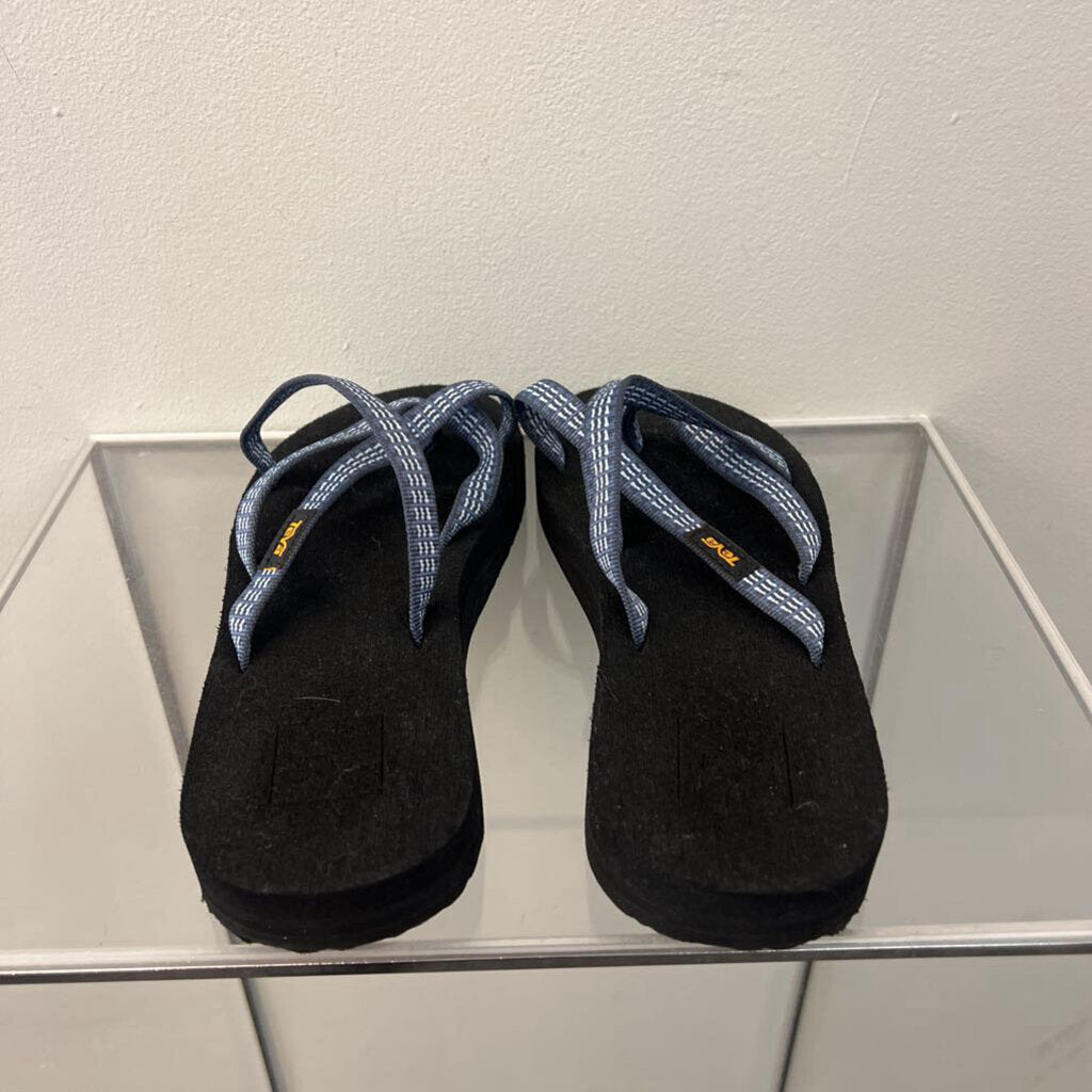 Teva Black/ Blue Olowahu Sandals 7