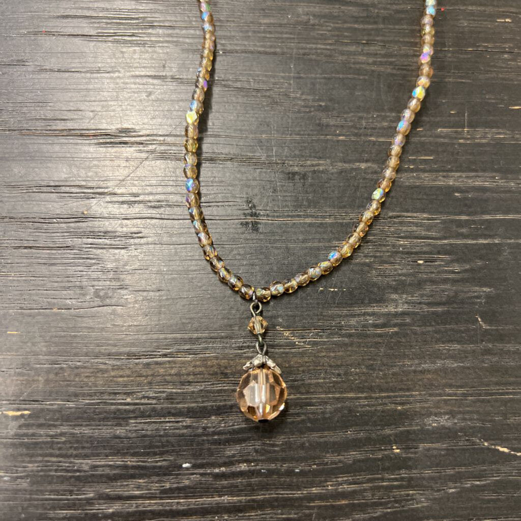 Brown Beaded Necklace
