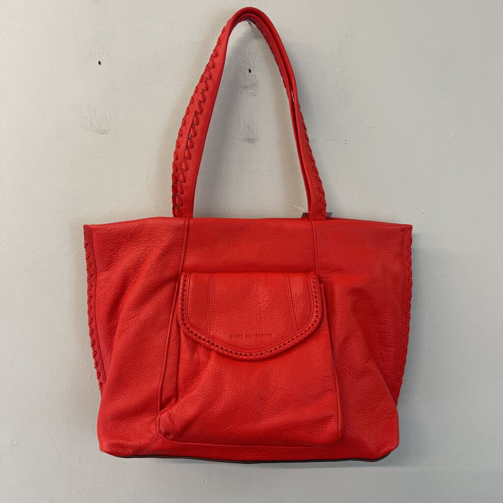 Aimee Kestenberg Red Leather All For Love Tote Purse