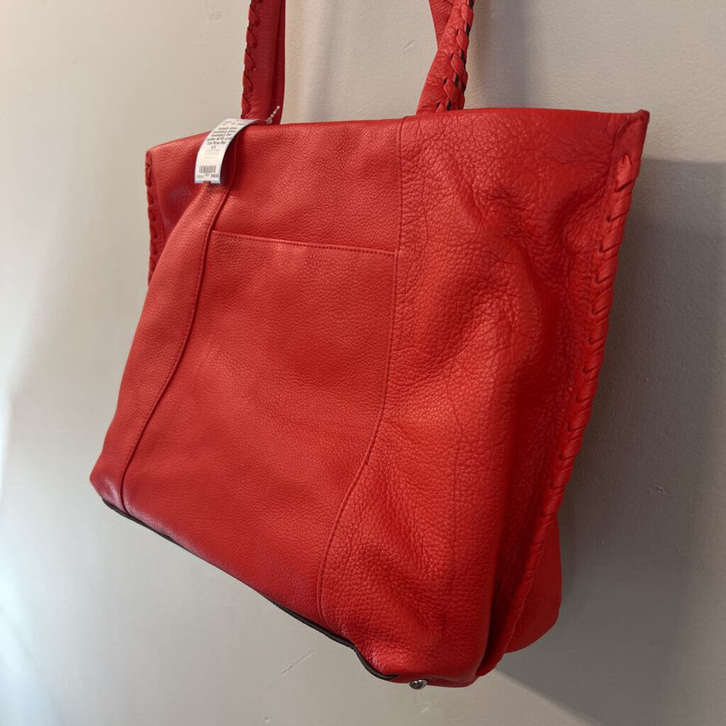 Aimee Kestenberg Red Leather All For Love Tote Purse