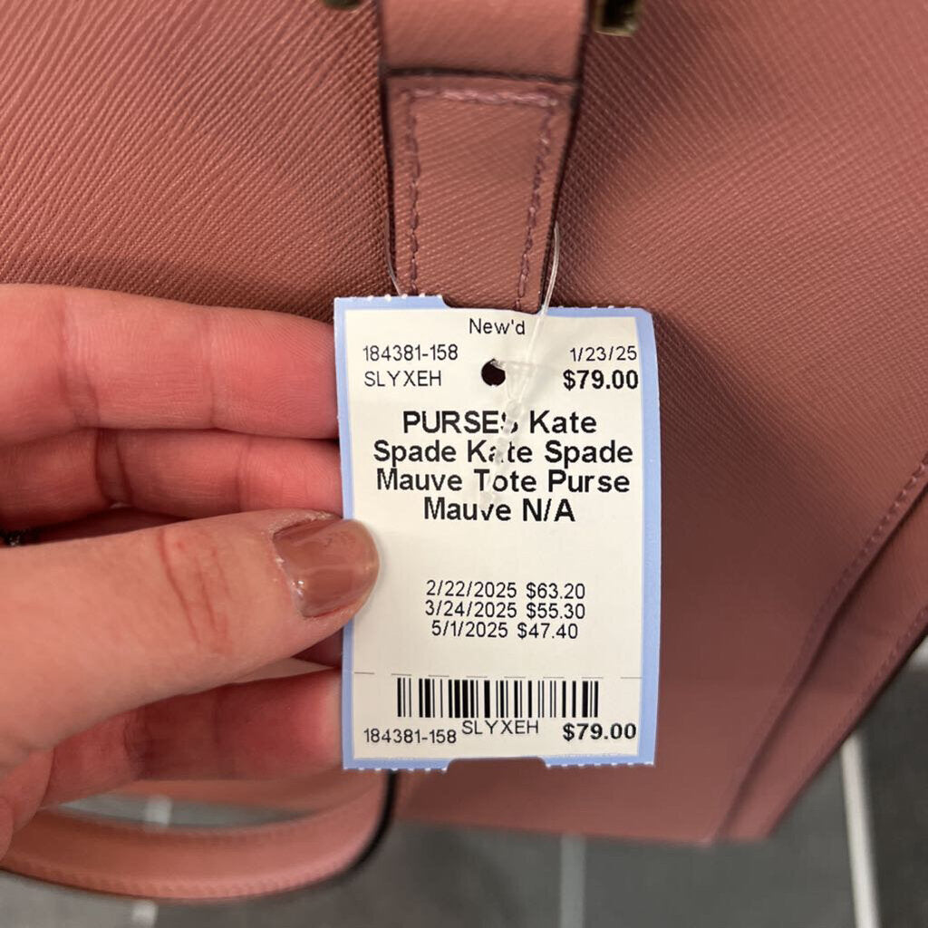 Kate Spade Mauve Tote Purse