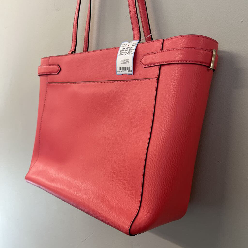 Kate Spade Coral Pink Large Tote Purse