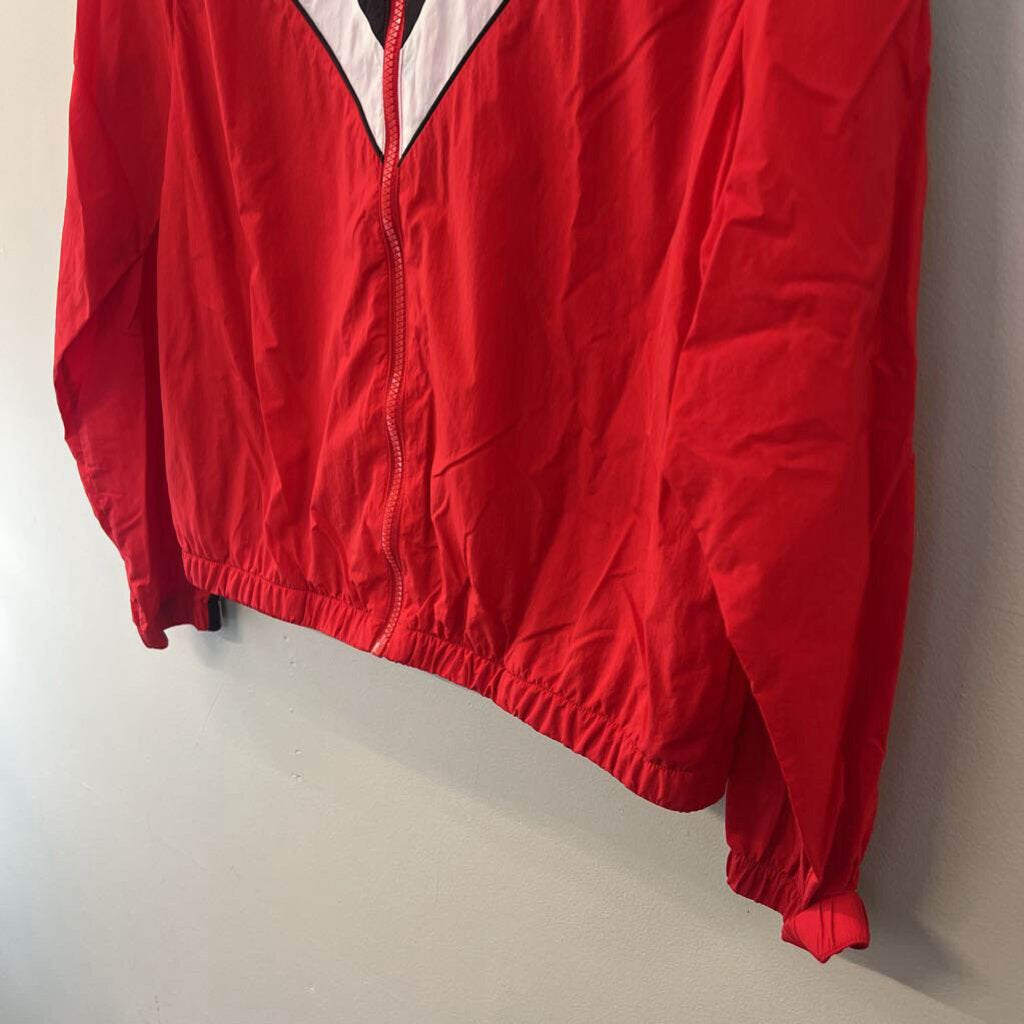 Pink Red Anorak Zip Up Jacket Medium/ Large