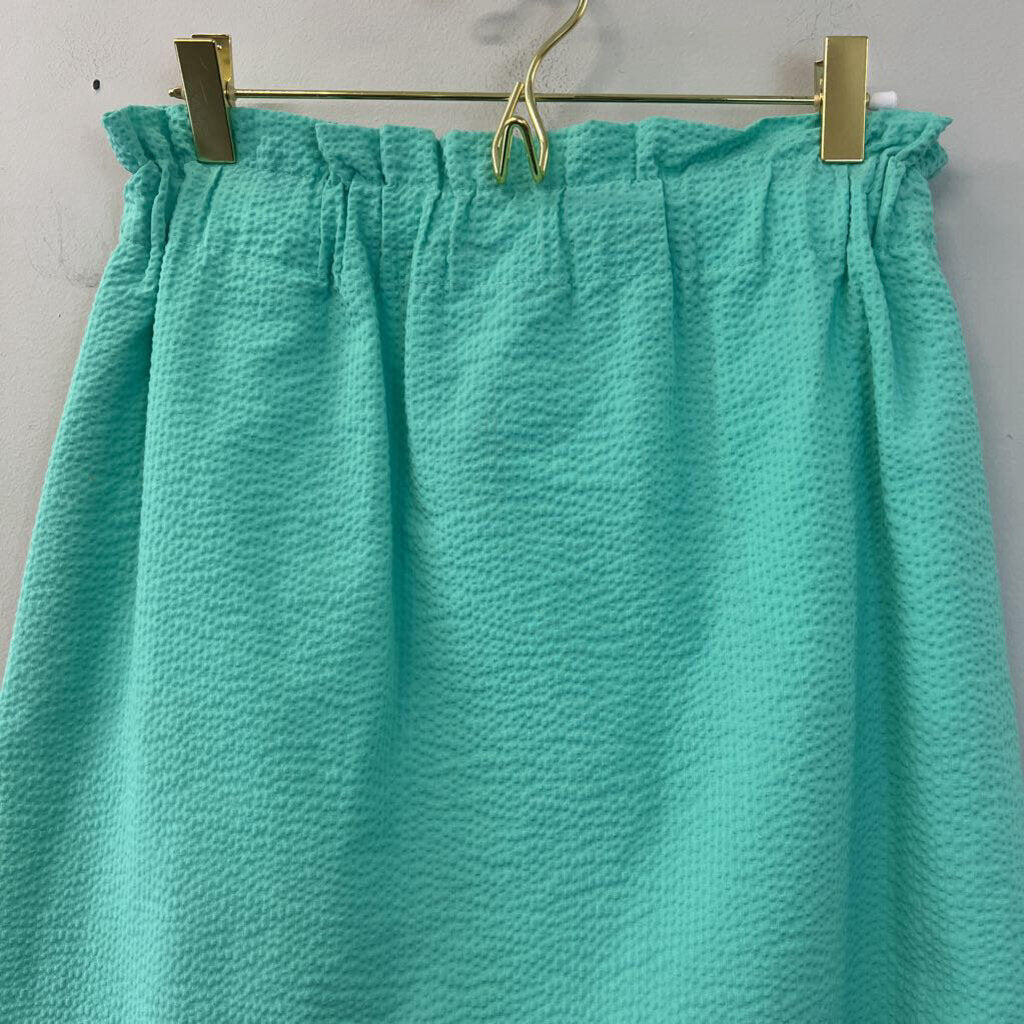 Lauren James Turquoise Scalloped Skirt Small