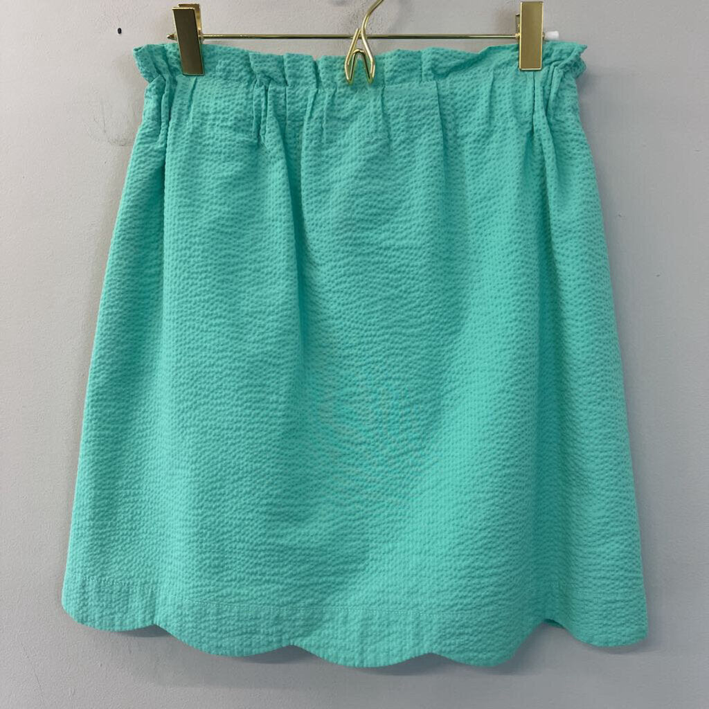 Lauren James Turquoise Scalloped Skirt Small