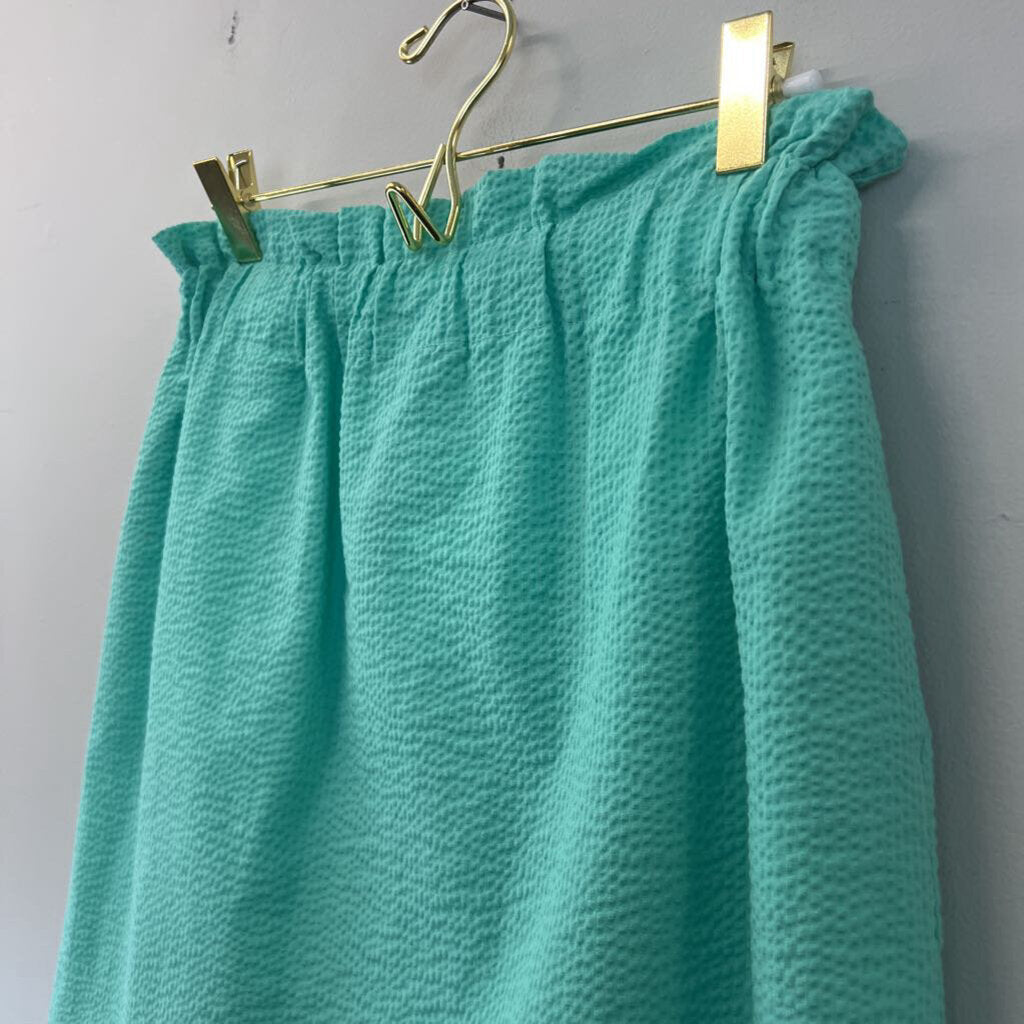 Lauren James Turquoise Scalloped Skirt Small