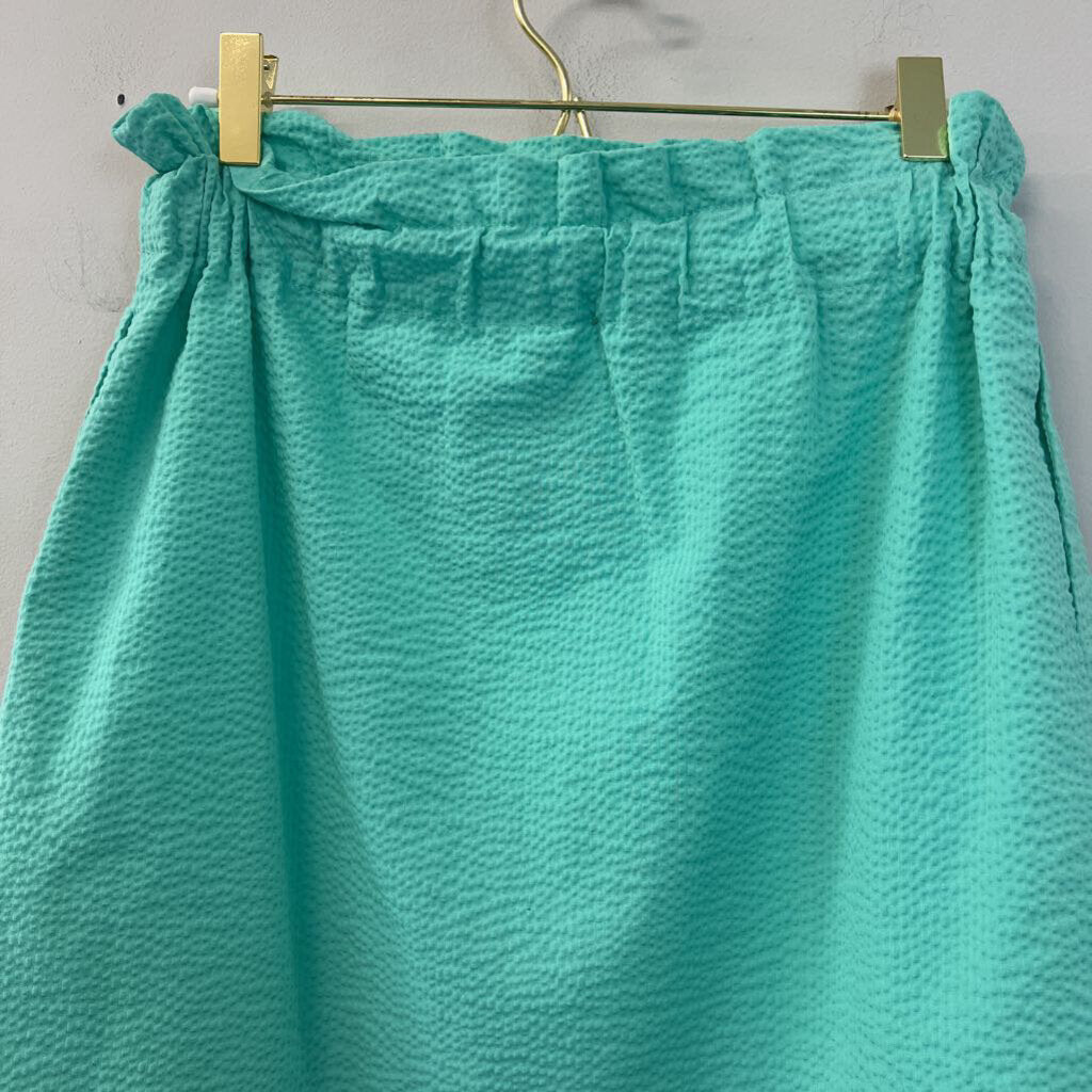 Lauren James Turquoise Scalloped Skirt Small