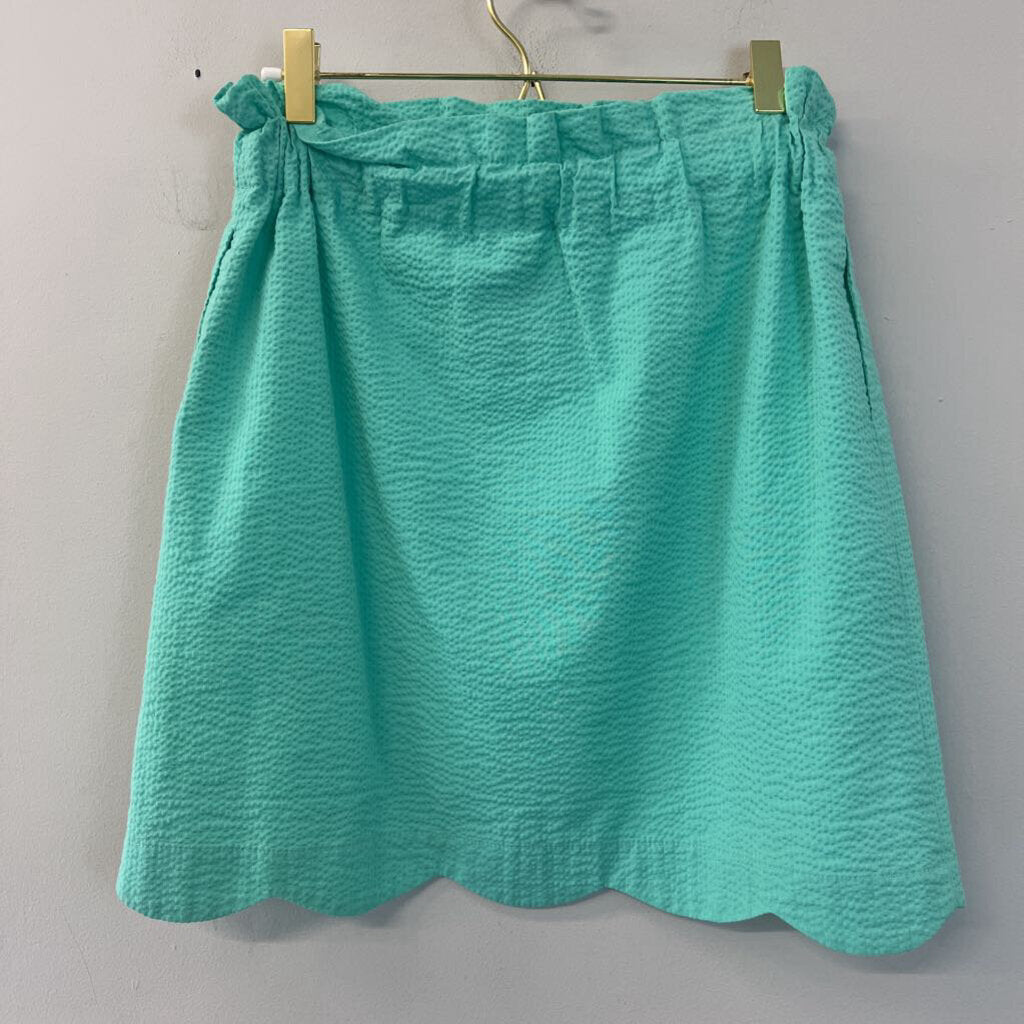 Lauren James Turquoise Scalloped Skirt Small