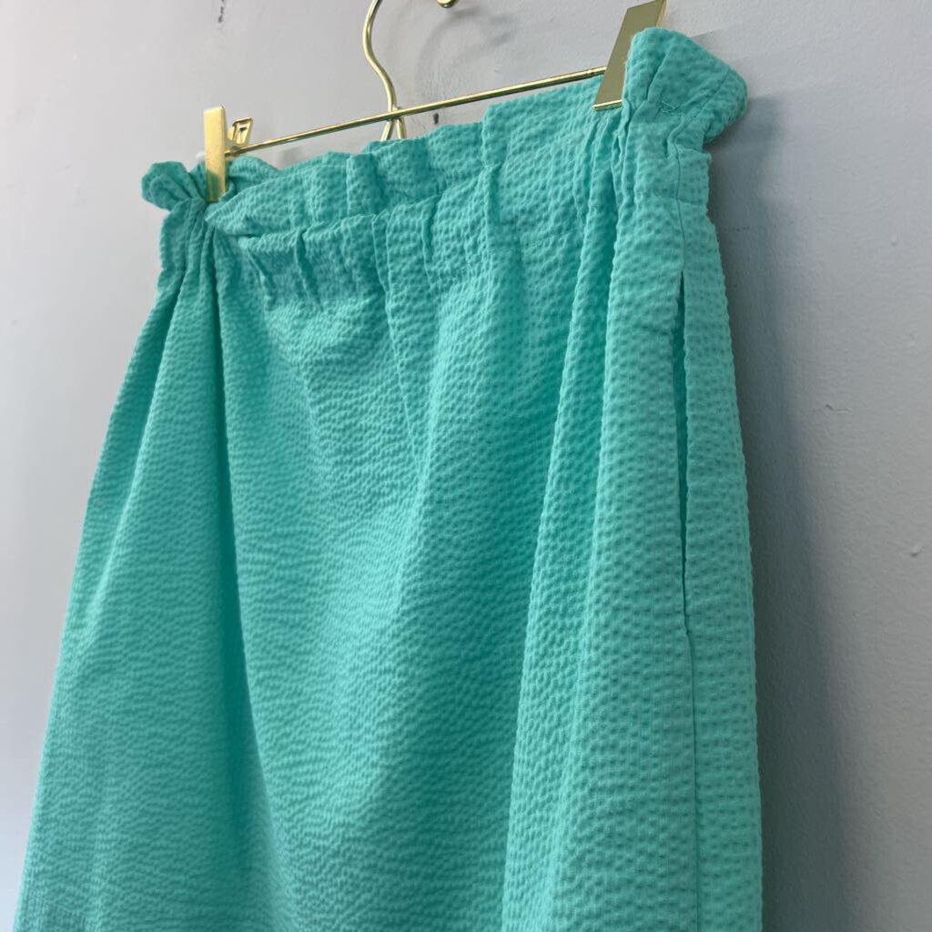 Lauren James Turquoise Scalloped Skirt Small