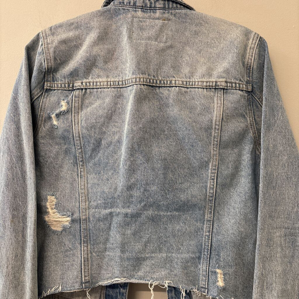 Blank NYC Raw Hem Denim Jacket Medium