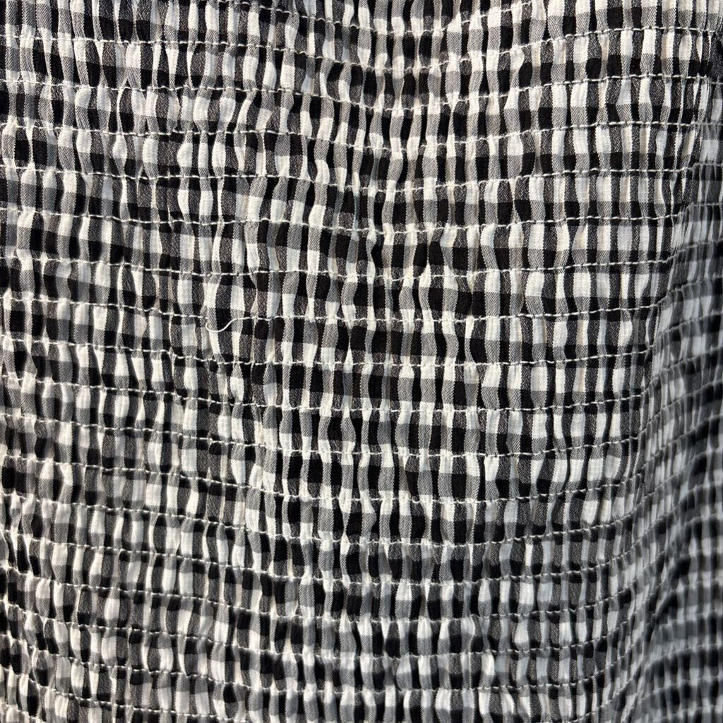 NWT Sndys The Label Gingham Smocked Dress Small