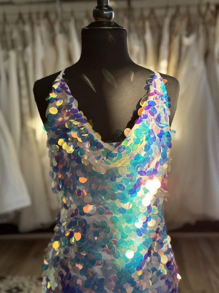 Fashion Nova Oversized Sequin Mini Dress Medium