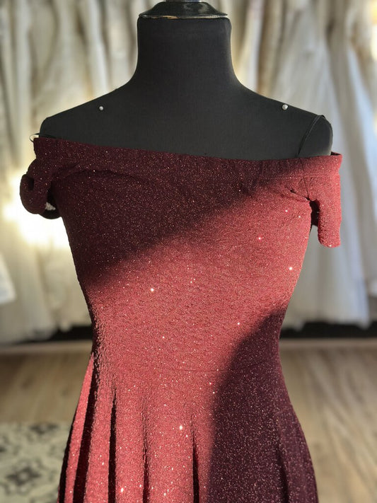 Windsor Glitter High Low Dress Small