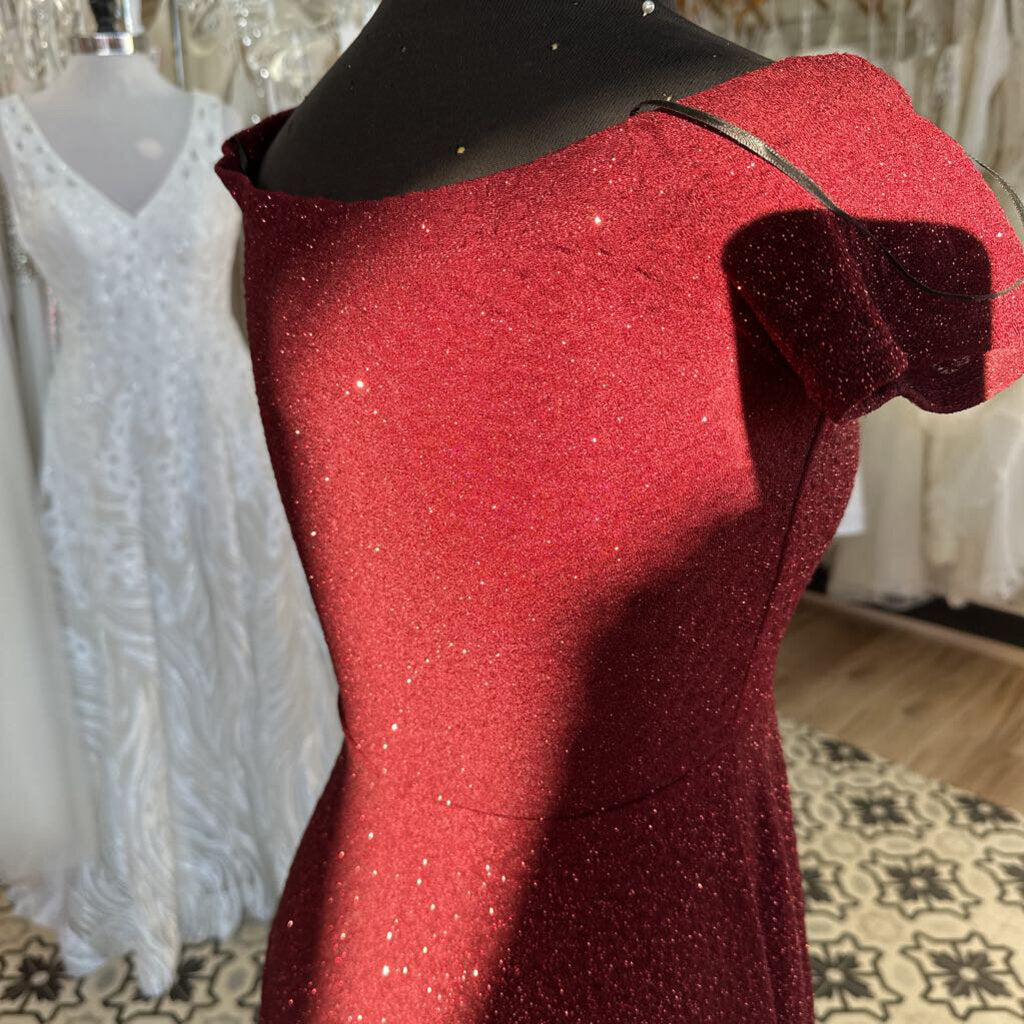 Windsor Glitter High Low Dress Small