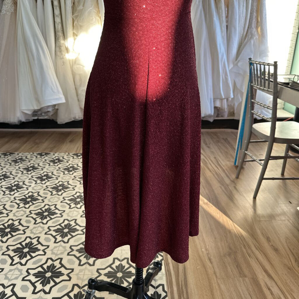 Windsor Glitter High Low Dress Small