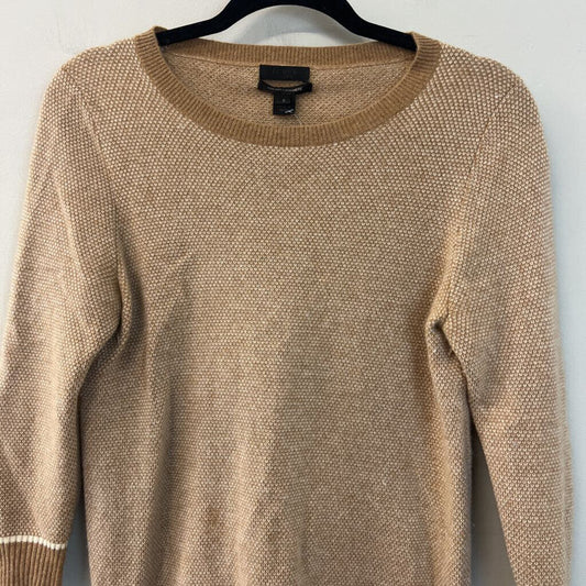 J Crew Beige Italian Cashmere Sweater Top Small