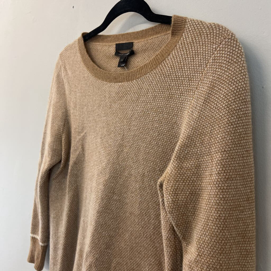 J Crew Beige Italian Cashmere Sweater Top Small