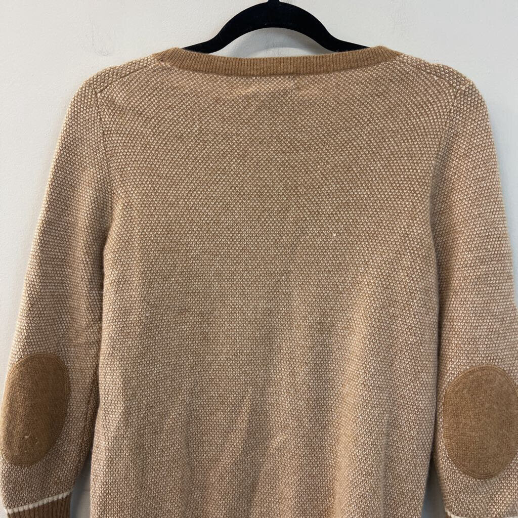 J Crew Beige Italian Cashmere Sweater Top Small