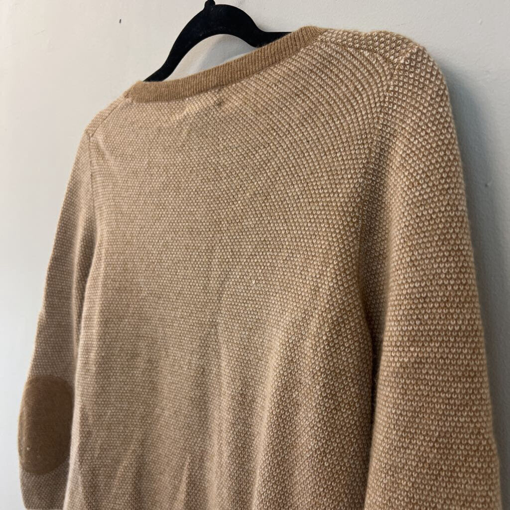 J Crew Beige Italian Cashmere Sweater Top Small