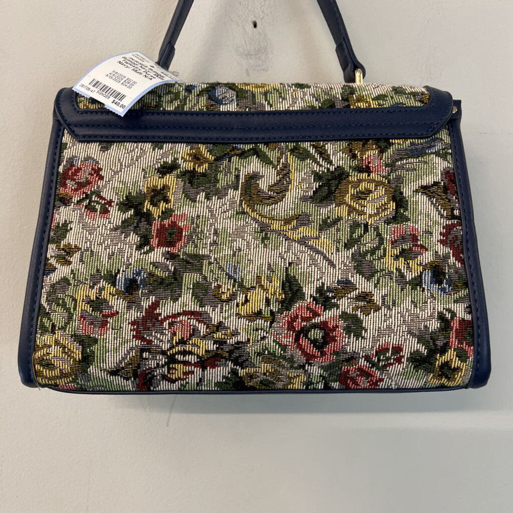 Bulaggi Navy/ Multi Tapestry Purse