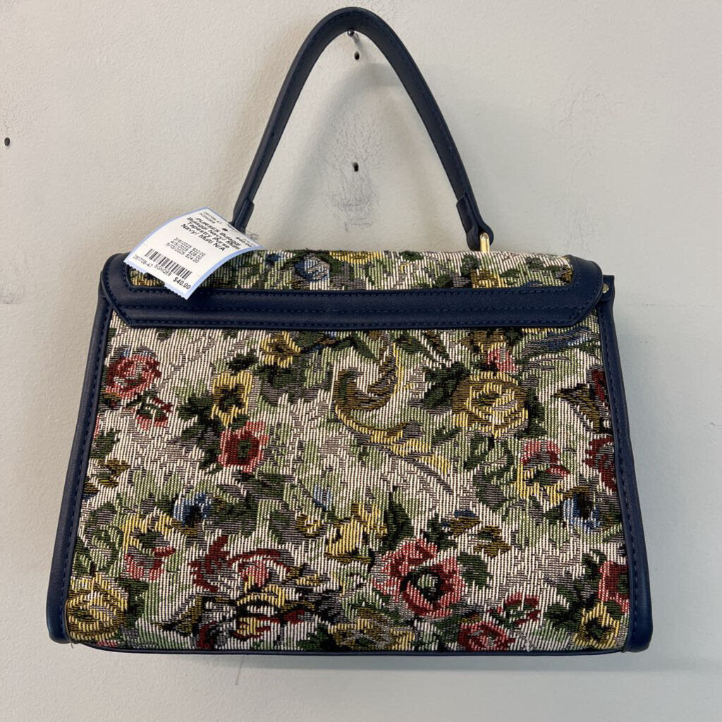 Bulaggi Navy/ Multi Tapestry Purse