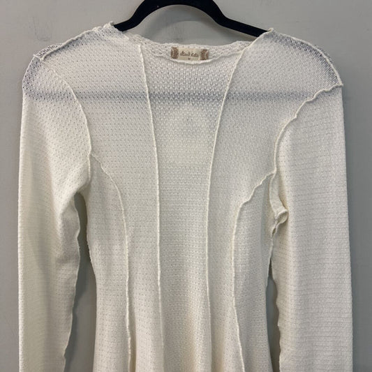 Altar'd State Cream Knit Long Sleeve Top Medium