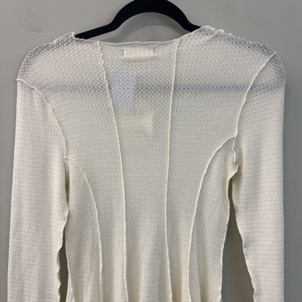 Altar'd State Cream Knit Long Sleeve Top Medium