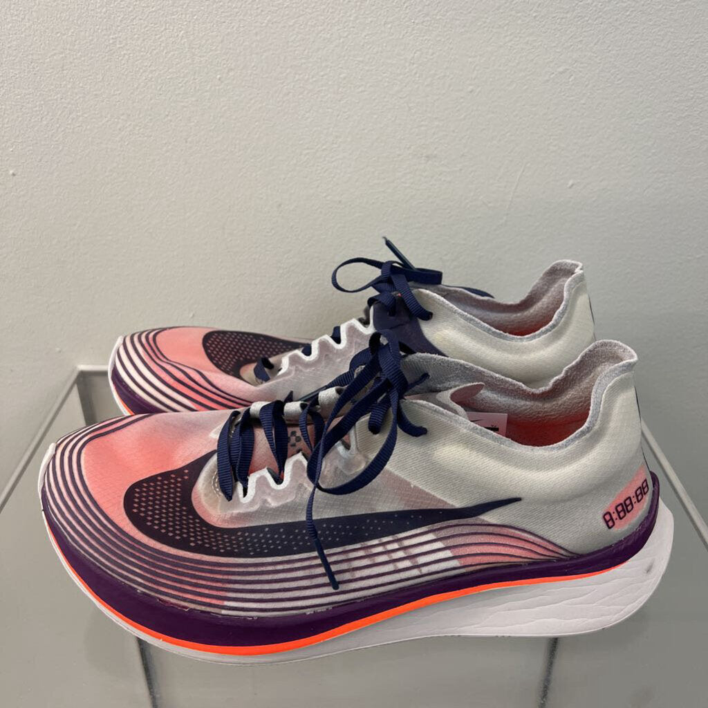 Nike Grey/ Purple Zoom Fly SP Sneakers 7