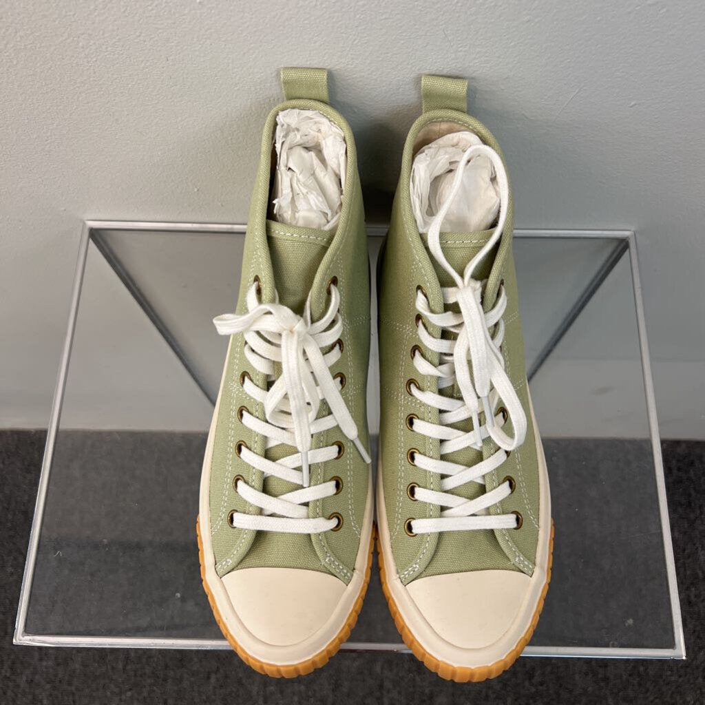 J Crew Green High Top Sneakers 7