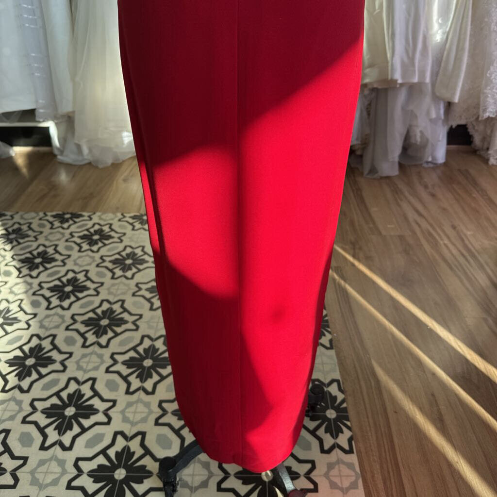 Andrea Polizzi Red Open Sides/ Back Long Formal Dress 6