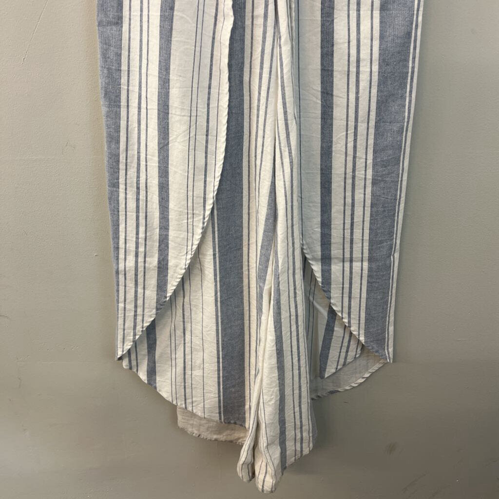 Altar'd State Blue/ White Striped Jumpsuit Small