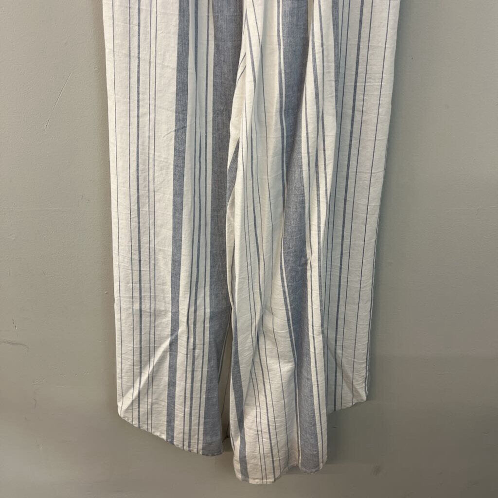 Altar'd State Blue/ White Striped Jumpsuit Small