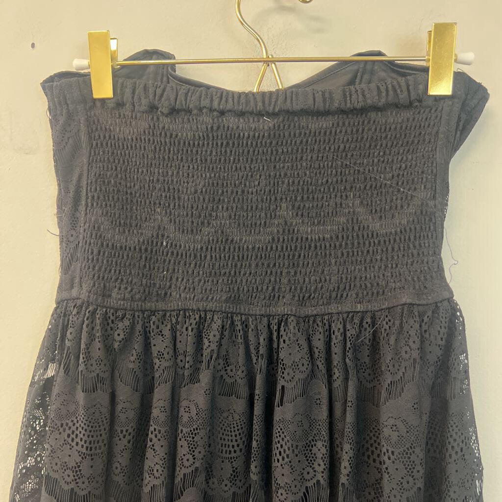 Pimkie Black Lace Strapless Dress Small