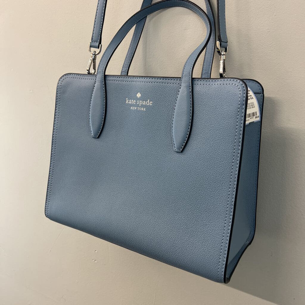 Kate Spade Blue Pebbled Leather Rowe Purse