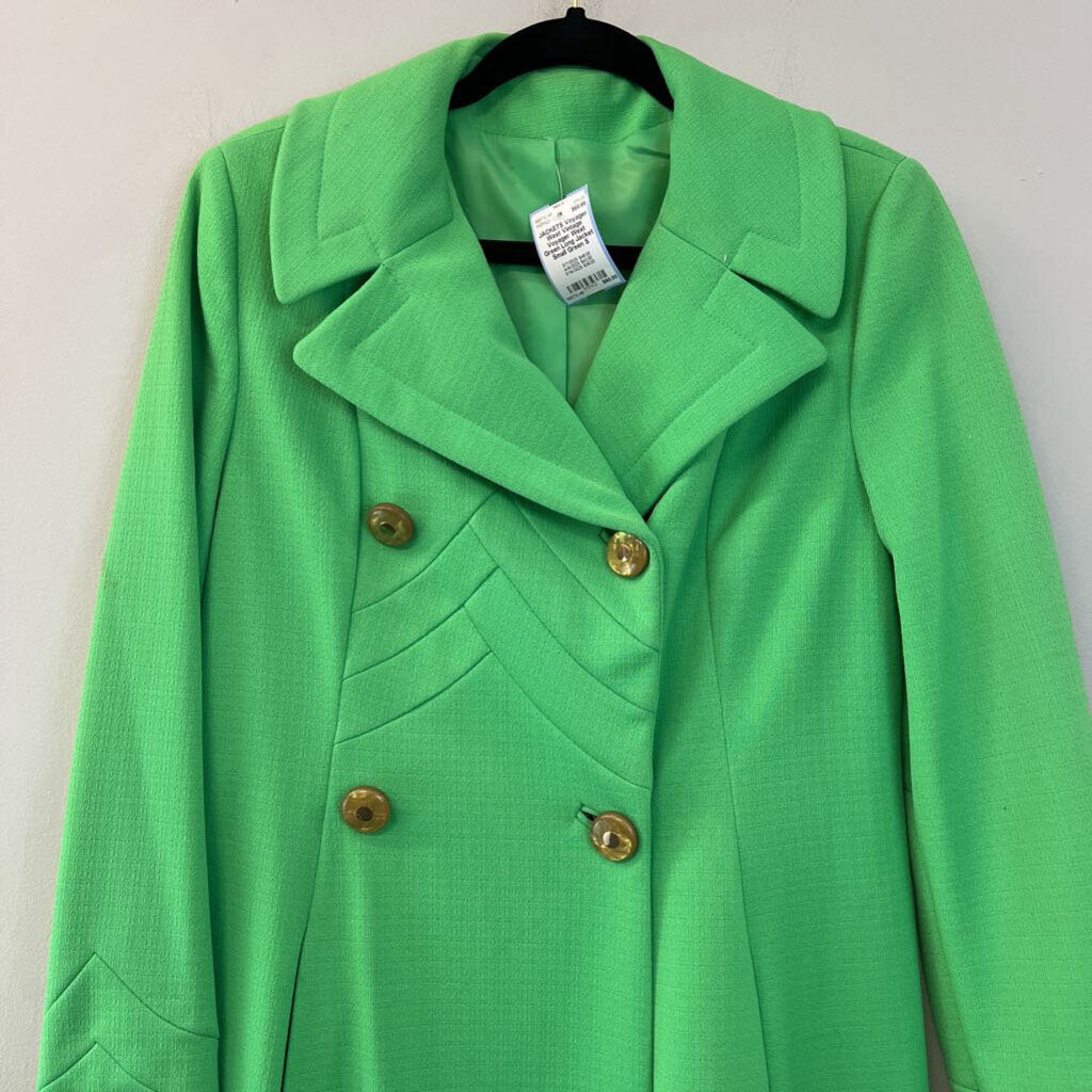 Vintage Voyager West Green Long Jacket Small