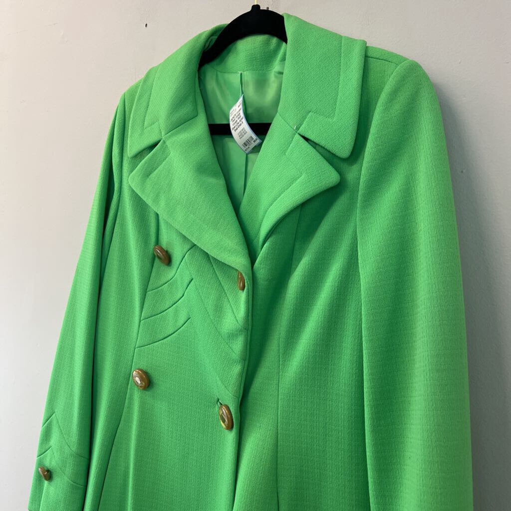 Vintage Voyager West Green Long Jacket Small