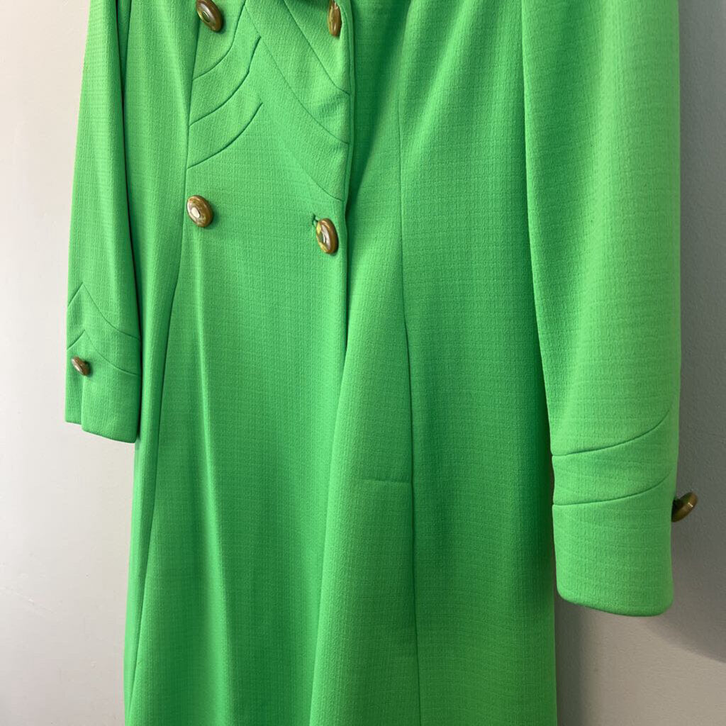 Vintage Voyager West Green Long Jacket Small