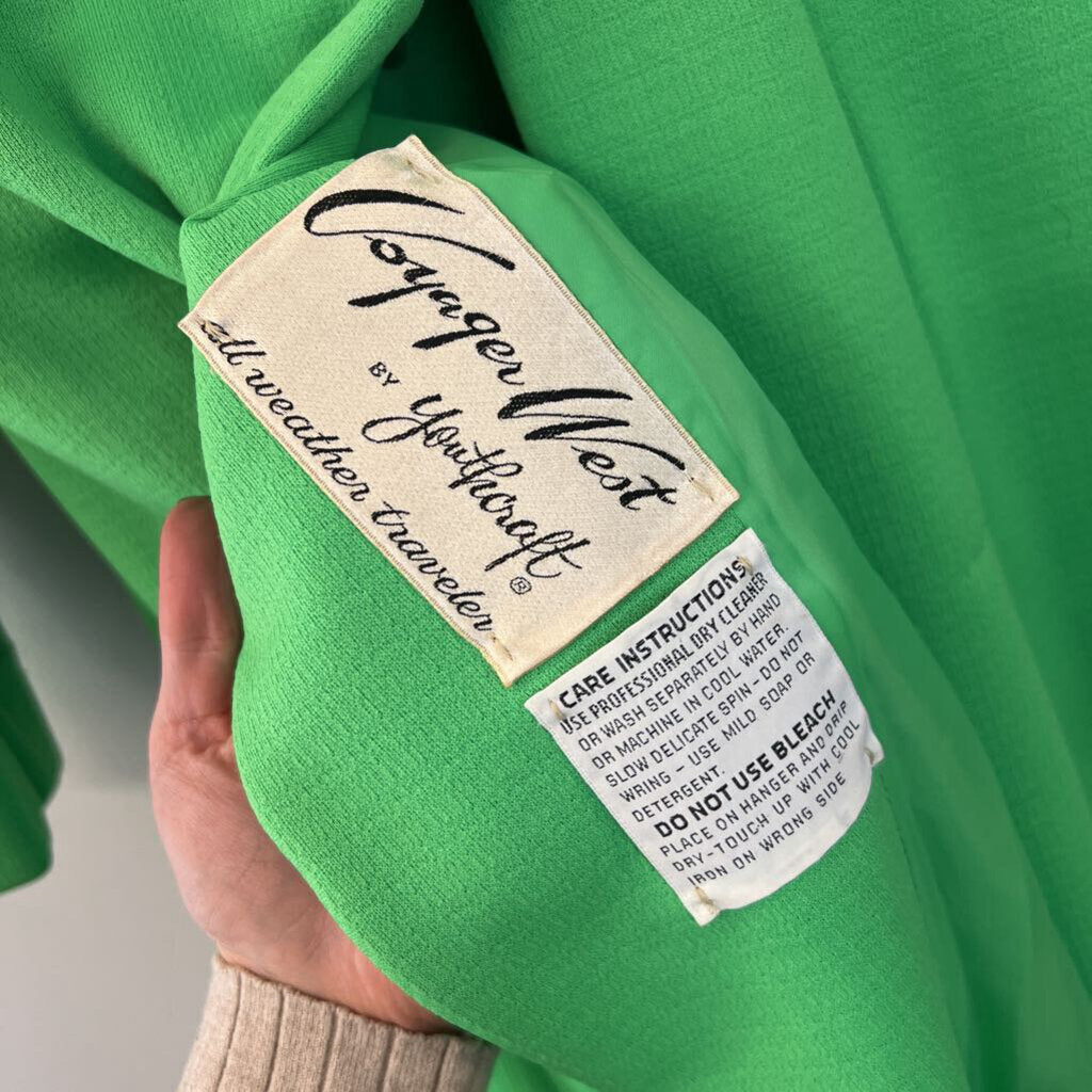 Vintage Voyager West Green Long Jacket Small