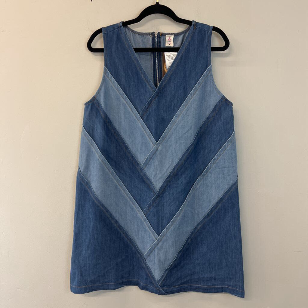 Like Love Blue Medium/ Light Wash Denim Tank Dress Medium