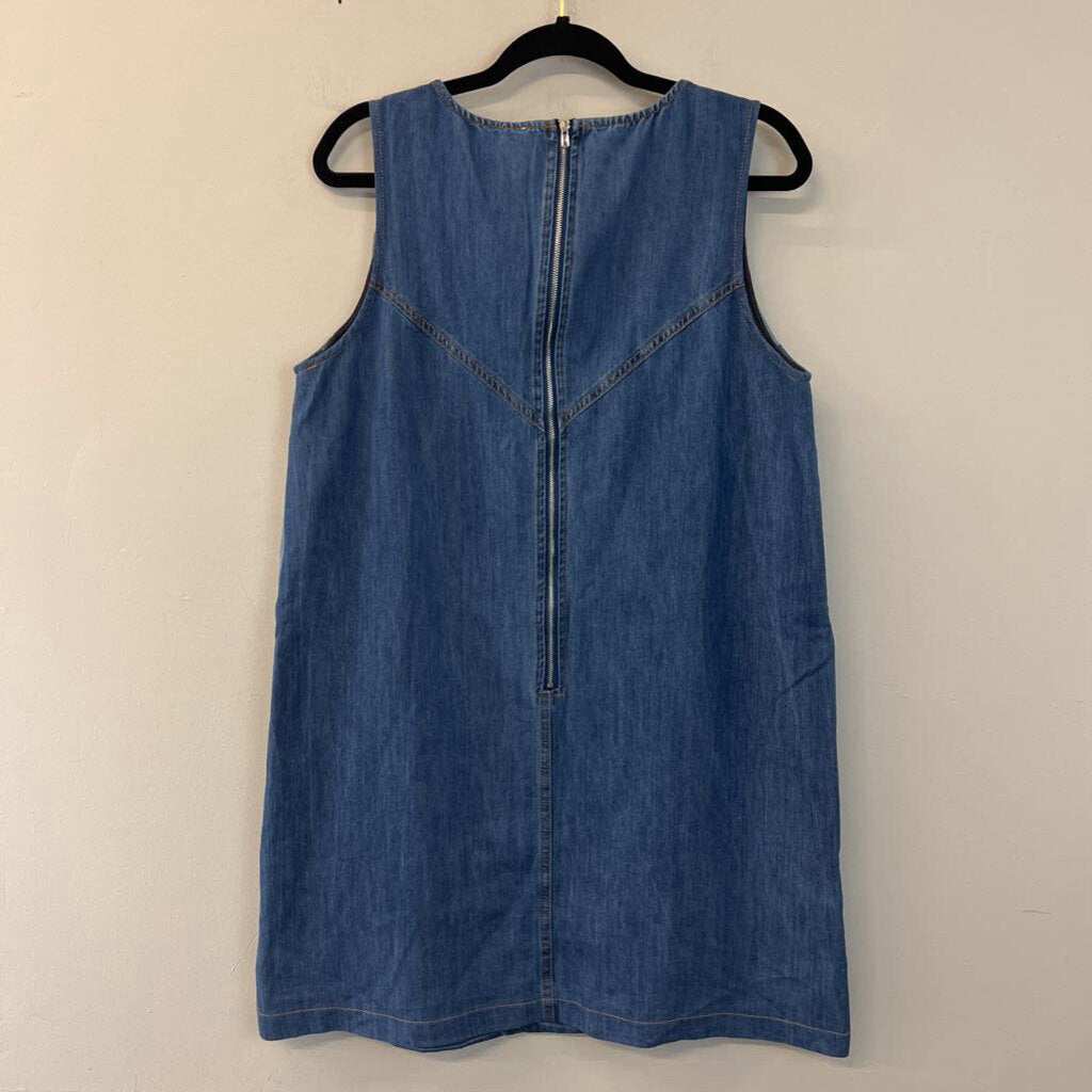 Like Love Blue Medium/ Light Wash Denim Tank Dress Medium