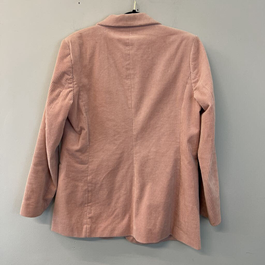 H&M Pink Corduroy Blazer Jacket 12